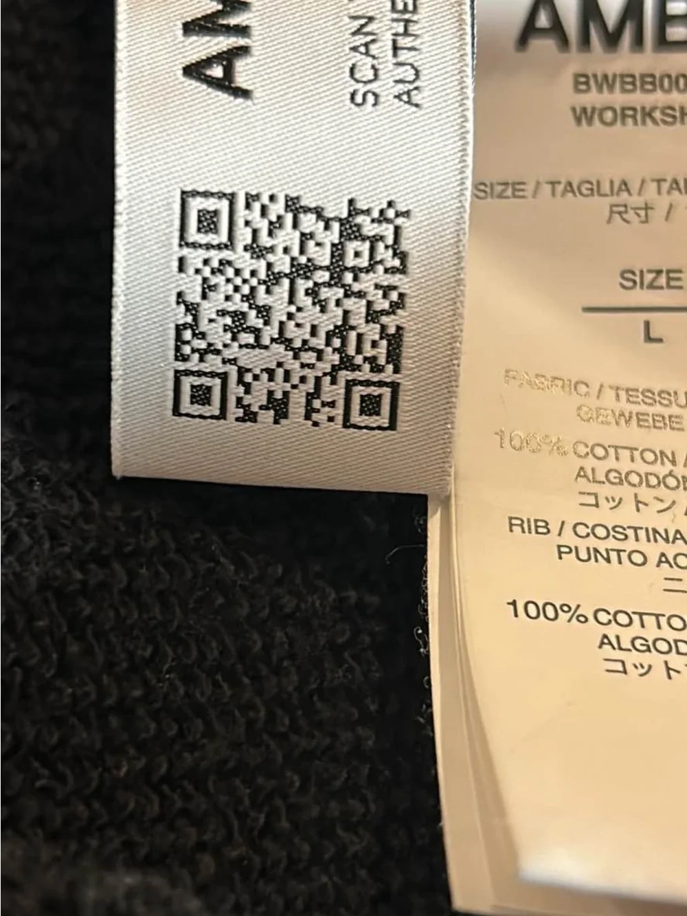 AMBUSH® Men's Black Logo Hoodie Sweatshirt